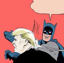 Batman slaps Trump Meme Template