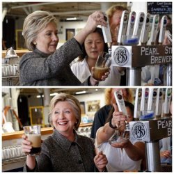 Hillary beer Meme Template