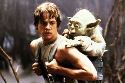 Star  Wars Luke and Yoda Meme Template