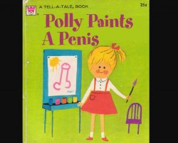 Polly paints a penis Meme Template
