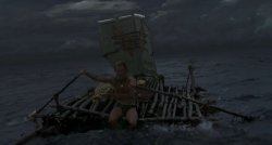 Tom Hanks Castaway Raft Meme Template
