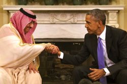 Obama kissing up to the Saudis Meme Template