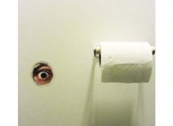 Bathroom Peeping Tom Meme Template