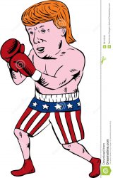 trump boxing Meme Template