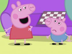 Peppa Pig and George Meme Template