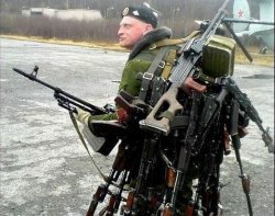 Armed Russian Meme Template