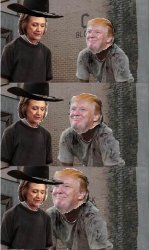 Trump and Hillary (Rick and Carl parody) Meme Template