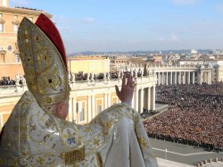 Pope at crowd Meme Template