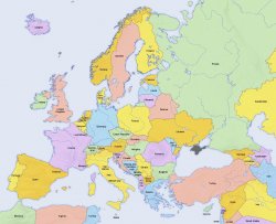 Map of Europe Meme Template