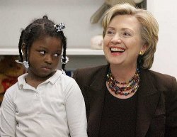 Hillary with kid Meme Template