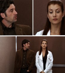 Grey's Anatomy Derek and Addison Elevator Meme Template