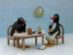 Pingu's mother fantasising  Meme Template