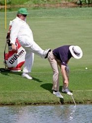caddie kick Meme Template