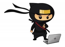 Ninja laptop guy Meme Template