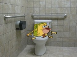 When you in the bathroom Meme Template