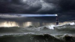 Stormy Lighthouse Meme Template