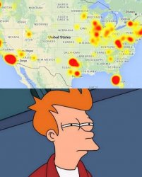 Frontier Outage Meme Template