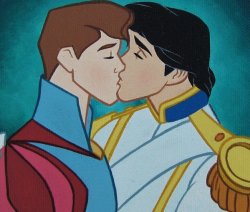 gays kissing Meme Template