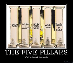 The five pillars of liberalism Meme Template