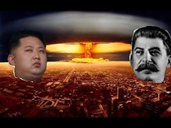 Kim Jong Un and Joseph Stalin Meme Template