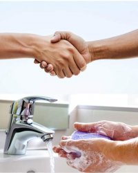 Shake and wash hands Meme Template