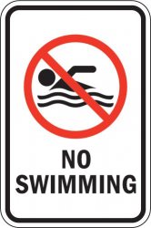 No swimming Meme Template