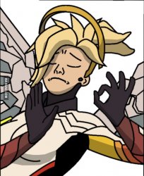 Mercy 'just right' Meme Template