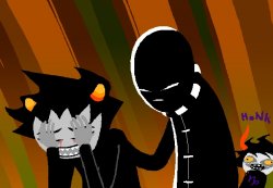 Karkat and Jack Noir and also Gamzee Meme Template