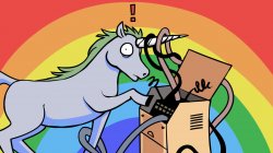 unicorn of technical difficulties Meme Template