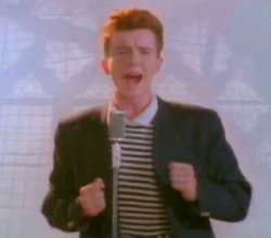 Never gonna give it up Meme Template