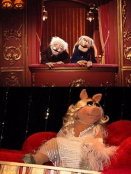 Statler and Waldorf versus Miss Piggy Meme Template