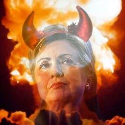 Hillary Satan Meme Template