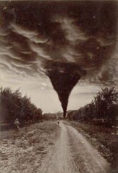Oklahoma tornado captured in a 1898 photo Meme Template