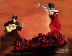 Flamenco Dancer and Guitar Player Meme Template