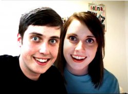 Overly attached girlfriend and boyfriend  Meme Template