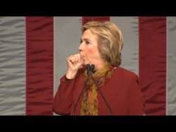 hillary cough Meme Template