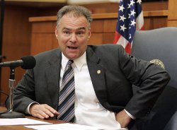 Tim Kaine Sits Down to Pee Meme Template