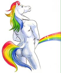 So happy my unicorn's pissin rainbows Meme Template