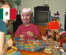 Trump Plays Catan Meme Template