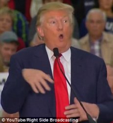 Trump Crippled Arm Meme Template