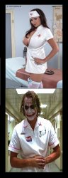 Nurse vs Joker Meme Template