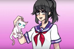 Yandere and the Cat Meme Template