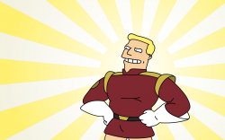 Zapp Brannigan sunburst Meme Template