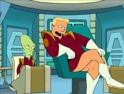 Zapp Brannigan and Kiff Meme Template