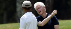 Clinton golfing Meme Template