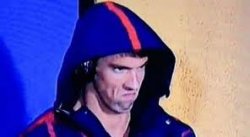 Michael Phelps Rage Face Meme Template