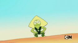 Peridot trying to hold all the fucks she doesn't give (alternate Meme Template