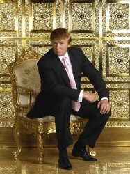 Trump on golden throne Meme Template