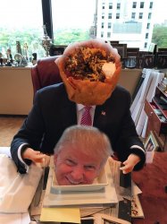 Taco Bowl Eats Trump Meme Template