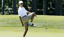 Obama golfing Meme Template